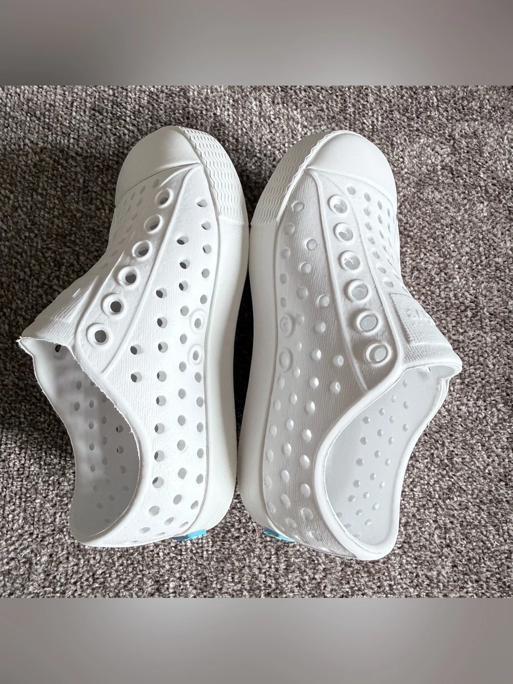 Native Jefferson White Slip On Water Shoes Toddler C5 Unisex Lightweight